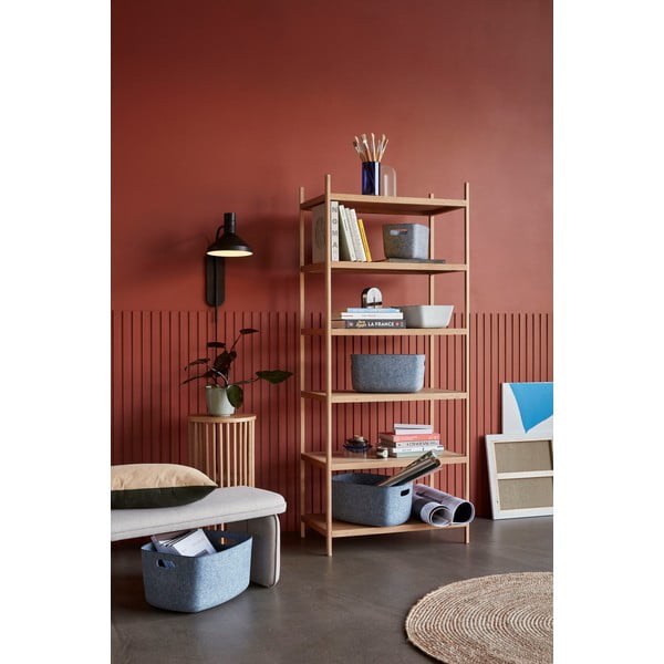 Ąžuolo medienos lentyna Hübsch Library, 80 x 190 cm-image-1