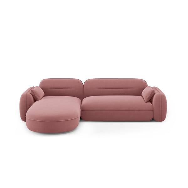 Iš velveto kampinė sofa rožinės spalvos (su kairiuoju kampu) Audrey – Interieurs 86