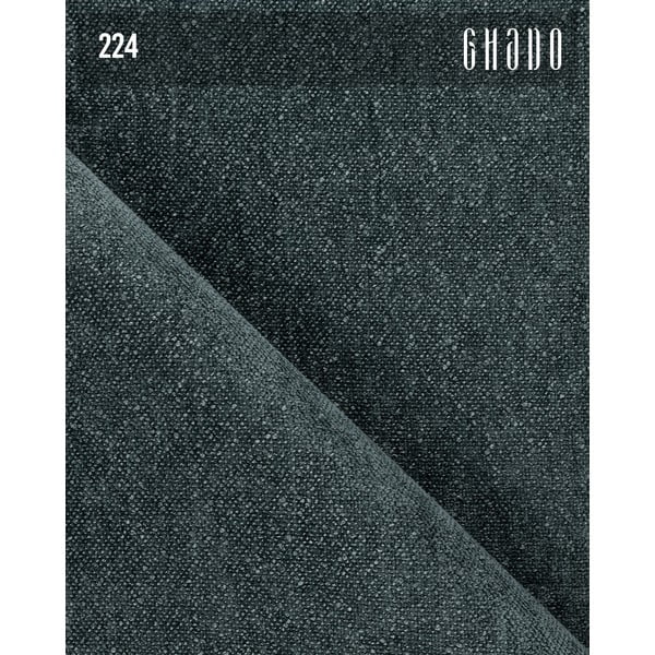 Mėlynos spalvos iš šenilinio audinio kampinė sofa (su kairiuoju kampu/su gultu) Chevi – Ghado-image-4