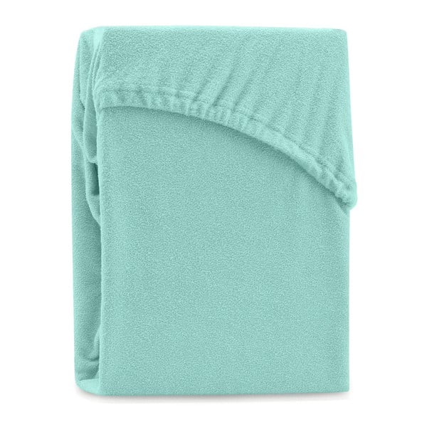 Žalias elastinė paklodės dvigulei lovai AmeliaHome Ruby Siesta, 180/200 x 200 cm