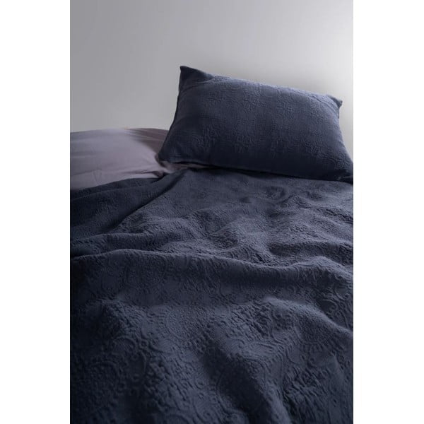 Tamsiai pilkos spalvos iš žakardo lovatiesės ir pagalvės užvalkalų rinkinys 180x240 cm Jacquard – Mila Home Luxury-image-1