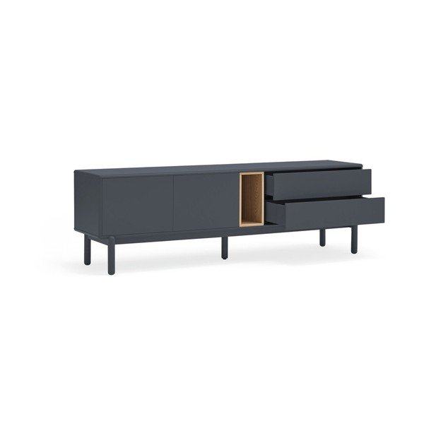 Tamsiai pilkas TV staliukas 180x56 cm Corvo - Teulat-image-4
