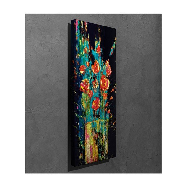 Paveikslas ant drobės Vintage Flowers, 30 x 80 cm-image-2