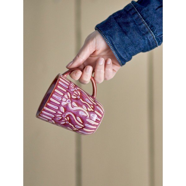 Violetinės spalvos iš molio puodelis 150 ml Samsin – Bloomingville-image-1