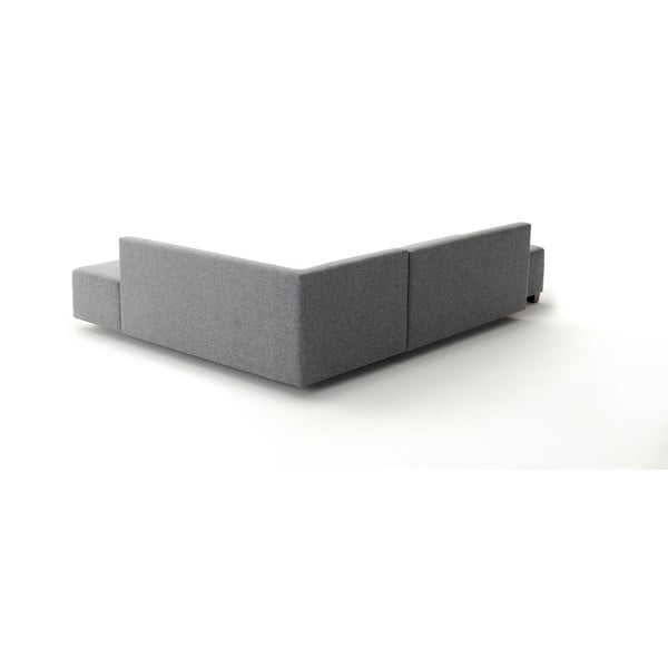 Pilka kampinė sofa-lova Balcab Home Bailey, dešinysis kampas-image-1