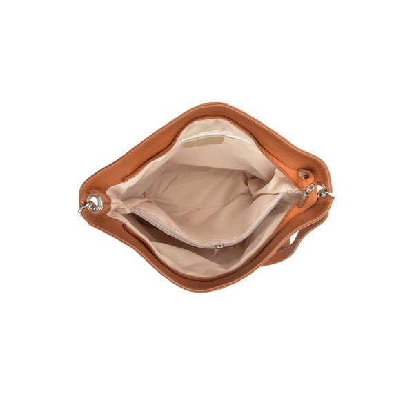 Rudos spalvos odinė rankinė Luisa Vannini Ginata-image-3