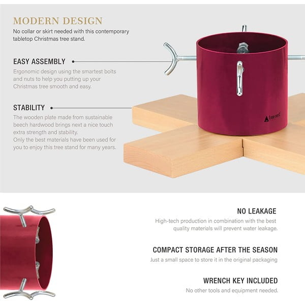 Sidabro spalvos Kalėdų eglutės stovas Tree Nest Hip-image-3