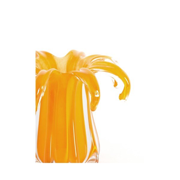 Oranžinės spalvos iš stiklo  vaza (aukštis 17 cm) Avenia – Light & Living-image-1