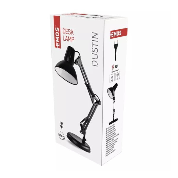 Stalinis šviestuvas juodos spalvos (aukštis 46 cm) Dustin – EMOS-image-1