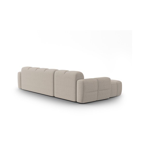 Kampinė sofa smėlio spalvos Lisa – Micadoni Home-image-4