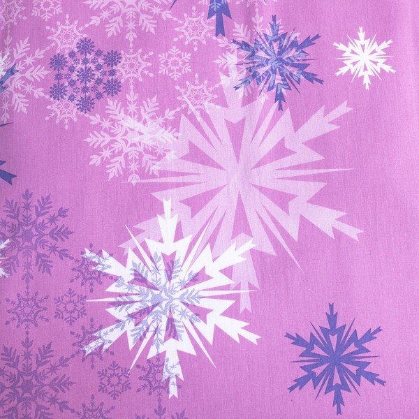 Iš medvilnės vaikiška patalynė vaikiškai lovai 100x135 cm Frozen "Purple" – Jerry Fabrics-image-1