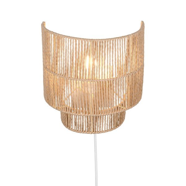 Natūralios spalvos sieninė lempa USB Satna – Reality-image-2