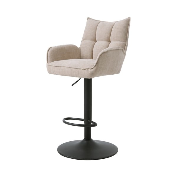 Kreminės spalvos reguliuojamo aukščio baro taburėtės 2 vnt. Marilla – Unique Furniture