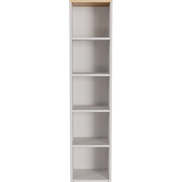 Kreminės spalvos matinis pastatoma lentyna 45x197x40 cm Lissabon – Germania-image-1