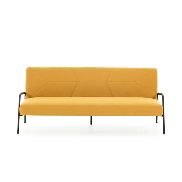 Geltonos spalvos sofa-lova Kave Home Neiela-image-2