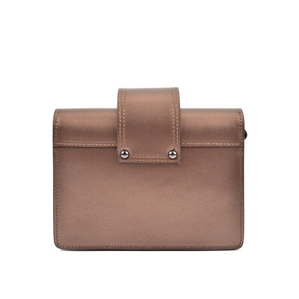 Ruda odinė rankinė Roberta M Lily Bronzo-image-1