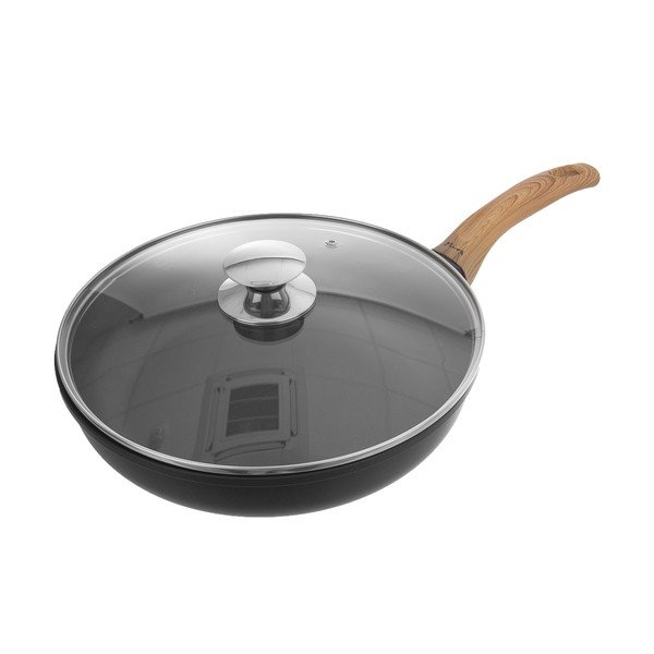 Hliníková pánev s pokličkou Orion Grande Wooden, ø 28 cm-image-4