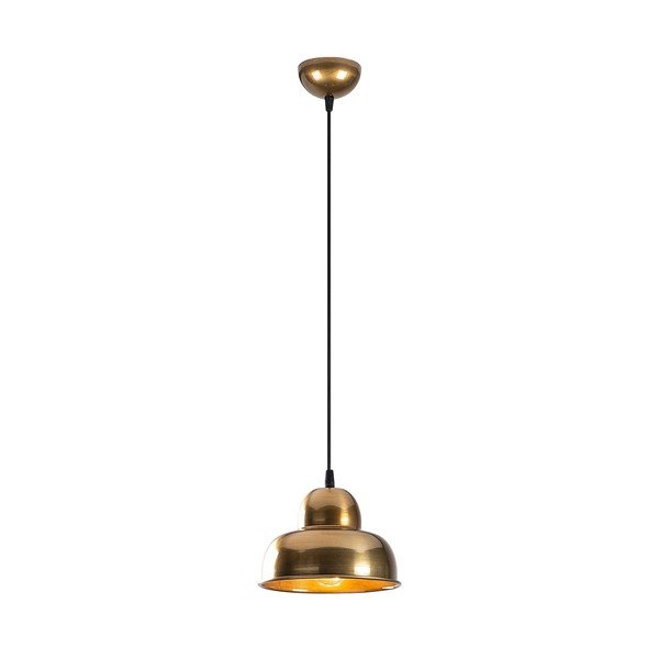 Auksinės spalvos kabantis šviestuvas ø 20 cm su metaliniu gaubtu Berceste – Opviq lights-image-2