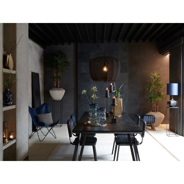 Iš dirbtinės odos valgomojo kėdės juodos spalvos 2 vnt. Masana – Light & Living-image-1