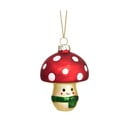 Iš stiklo rankų darbo eglutės papuošimas ø 6 cm Happy Mushroom – Sass & Belle