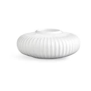 Baltas porcelianinis arbatinės žvakės laikiklis Kähler Design Hammershoi, ⌀ 13 cm