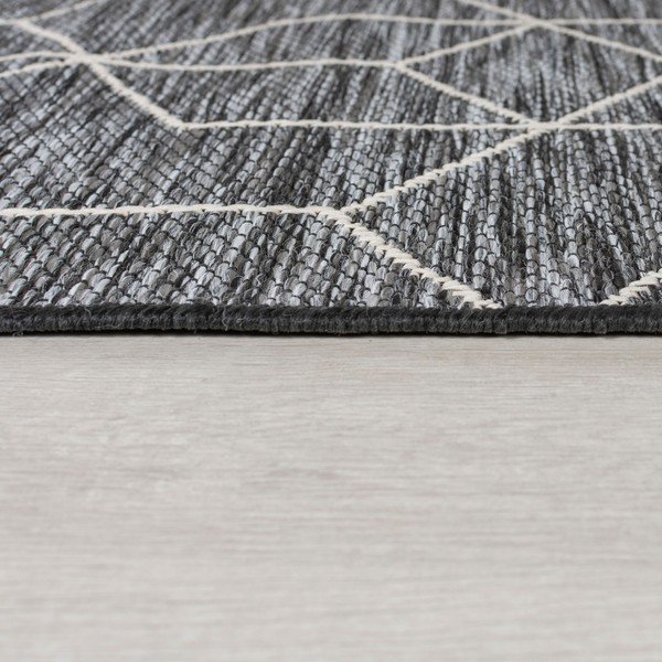 Pilkas lauko kilimas 170x120 cm Napoli - Flair Rugs-image-4
