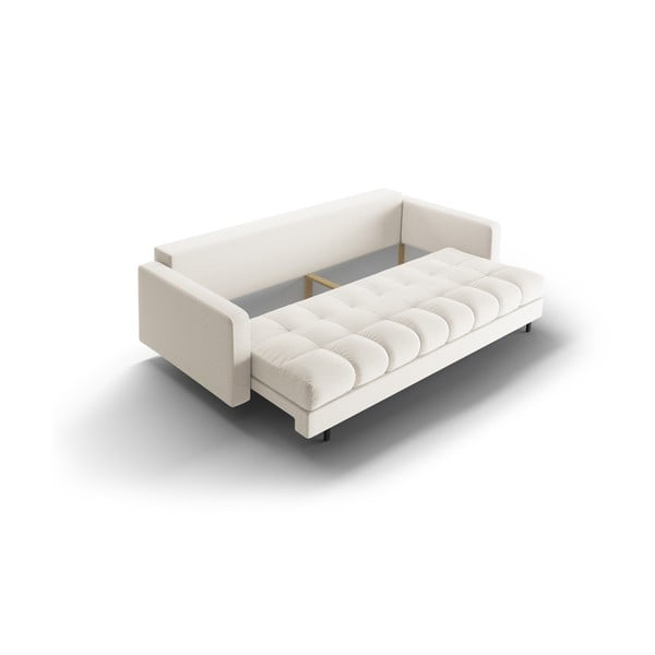 Kreminės spalvos sulankstoma/su sandėliavimo vieta sofa 222 cm Bali – Cosmopolitan Design-image-4
