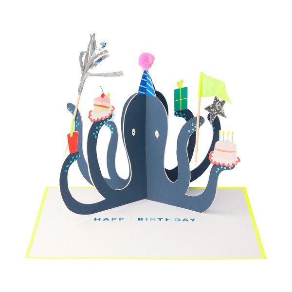 Atvirukas Party Octopus – Meri Meri