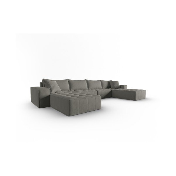Kampinė sofa pilkos spalvos Mike – Micadoni Home-image-2