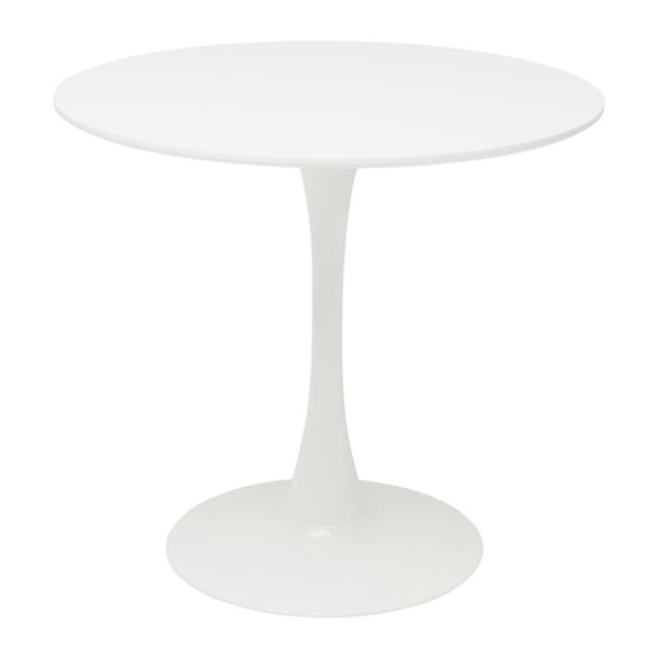 Baltas valgomojo stalas Kare Design Schickeria, ⌀ 80 cm