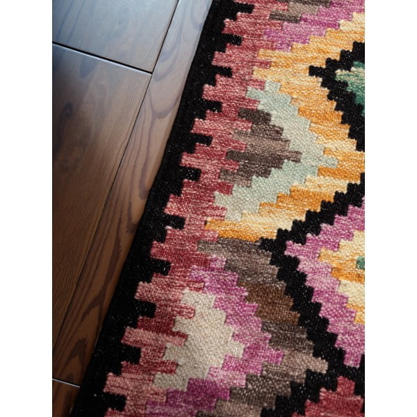 Apverčiamas/rankų darbo iš vilnos kilimas 160x230 cm Kamal Zara – Nouristan-image-4