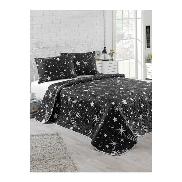 Dvigulės lovos užvalkalų ir užvalkalų rinkinys Žvaigždėta naktis, 200 x 220 cm