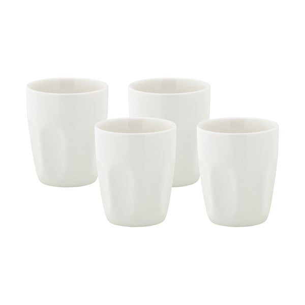 Iš porceliano  puodeliai baltos spalvos 4 vnt. 200 ml Basic – Maxwell & Williams