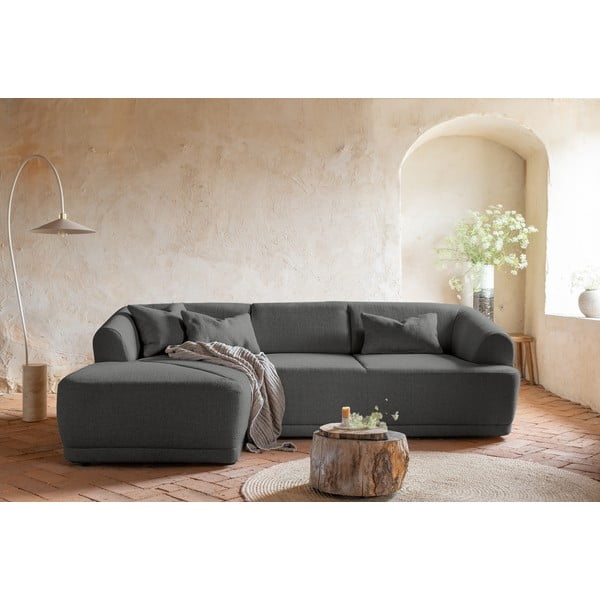 Kampinė sofa tamsiai pilkos spalvos – Miuform-image-2
