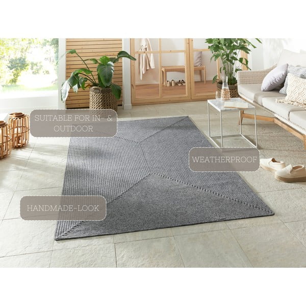 Pilkas lauko kilimas 230x160 cm - NORTHRUGS-image-4