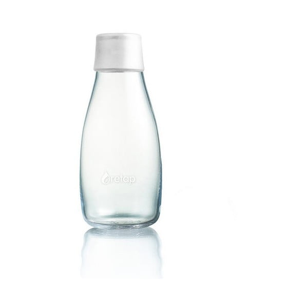 Baltas stiklinis buteliukas ReTap, 300 ml