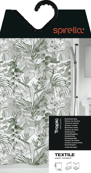 Dušo užuolaida 180x200 cm Tropic – Spirella-image-4