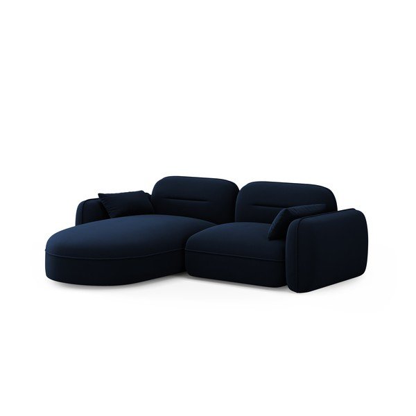 Iš velveto kampinė sofa tamsiai mėlynos spalvos (su kairiuoju kampu) Audrey – Interieurs 86-image-2