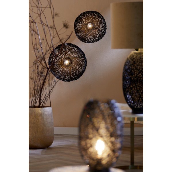 Juodas sieninis šviestuvas Sinula - Light & Living-image-1