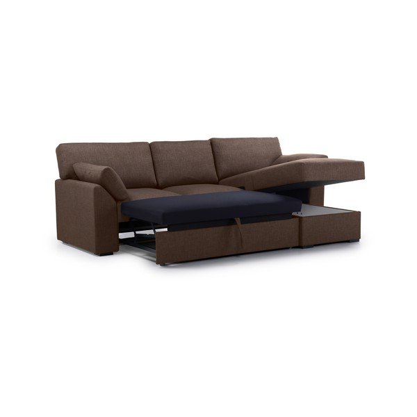 Sulankstoma kampinė sofa rudos spalvos (su dešiniuoju kampu) Janson – Scandic-image-3