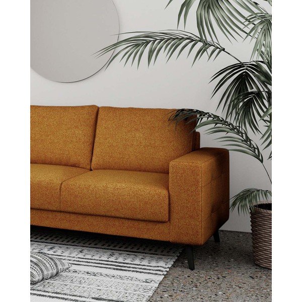 Sofa oranžinės spalvos 233 cm Fynn – Ghado-image-4