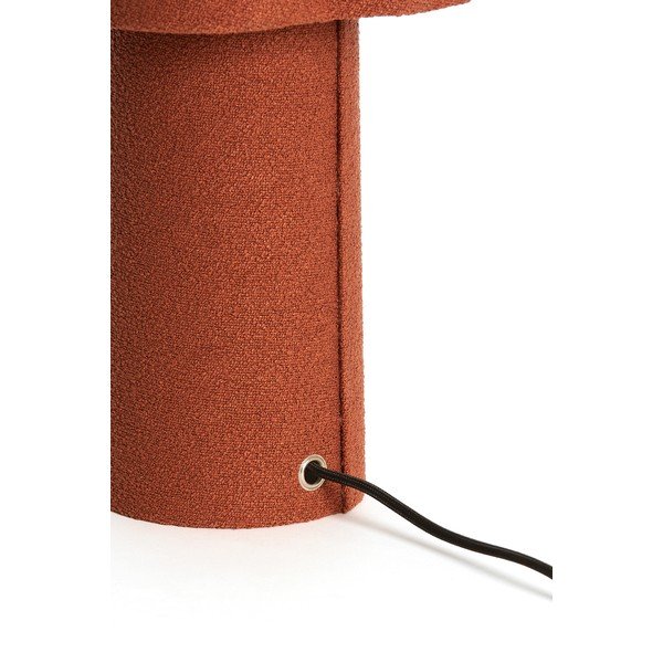Raudonos plytų spalvos stalinis šviestuvas (aukštis 50 cm) su tekstiliniu gaubtu Musaby – Light & Living-image-2