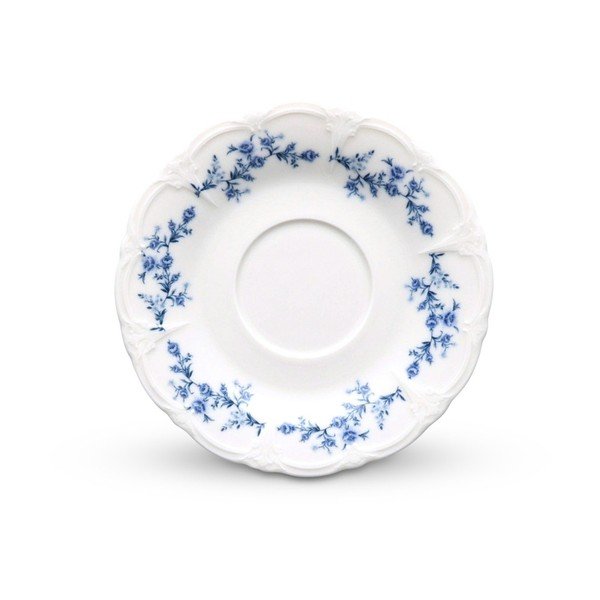Baltos spalvos/mėlynos spalvos iš porceliano lėkštutė ø 16,5 cm Retro – BonBistro