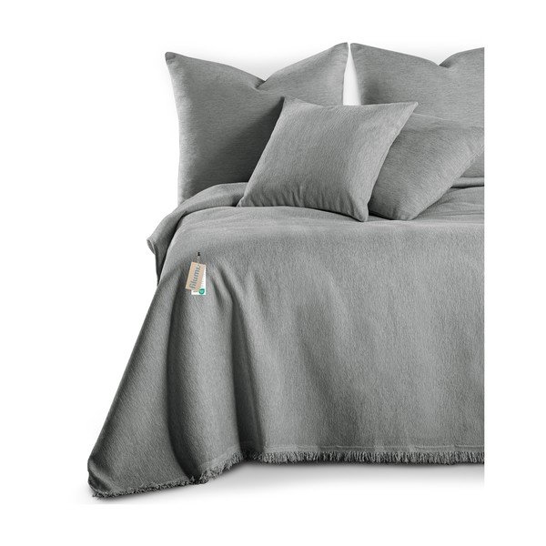 Pilkos spalvos iš šenilino lovatiesė 220x240 cm Talo – Filumi