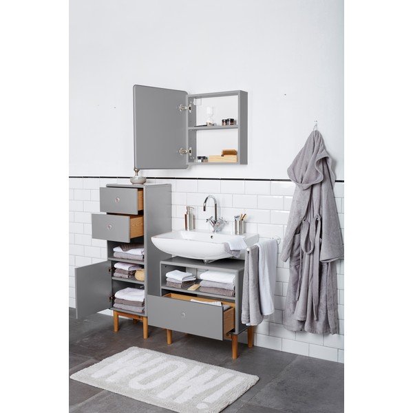 Spintelė po kriaukle pilkos spalvos 66x45 cm Color Bath – Tom Tailor-image-4