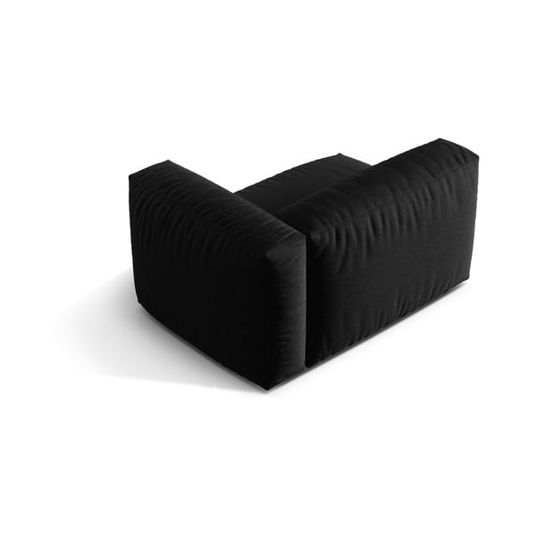 Modulinė sofos dalis juodos spalvos (su dešiniuoju kampu) Martina – Micadoni Home-image-3