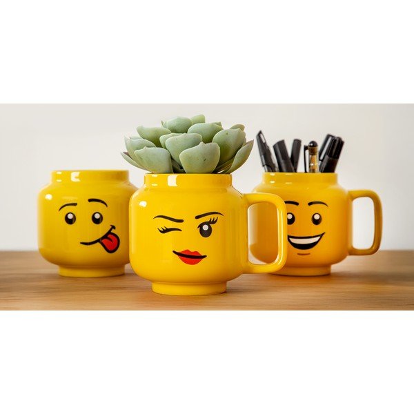 Geltonas keraminis kūdikio puodelis 255 ml Head - LEGO®-image-2