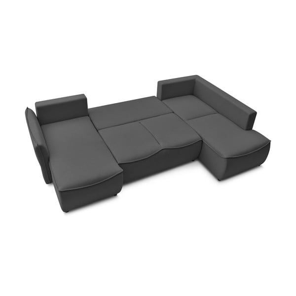 Sulankstoma kampinė sofa tamsiai pilkos spalvos (su dešiniuoju kampu) Leon – Bobochic Paris-image-4