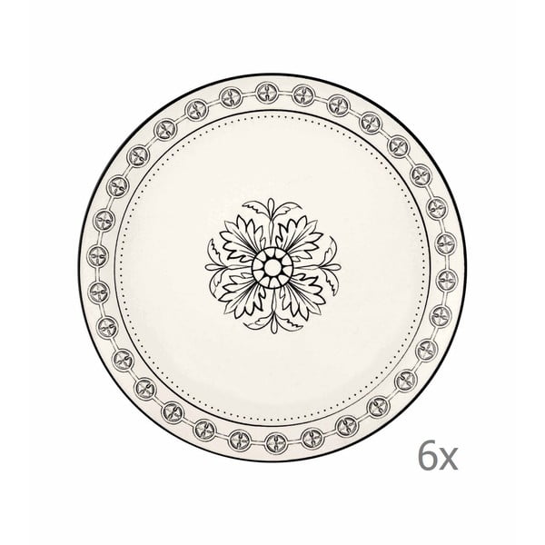 6 porcelianinių desertinių lėkščių rinkinys Mia Libre Pasta, ⌀ 21 cm