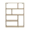 Smėlio spalvos iš metalo kelių aukštų sieninė lentyna 48 cm Lanciano – House Nordic